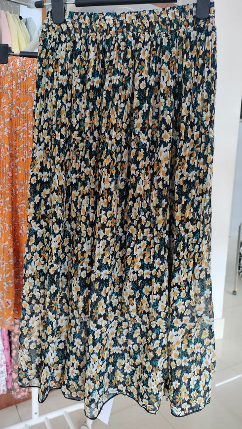 Chiffon Floral Printed Skirts